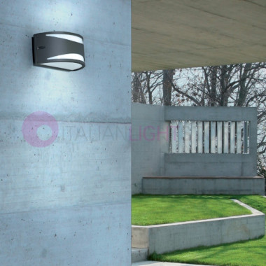 CICLON Lámpara de pared para exteriores Máscara abierta moderna | Grupo Novolux