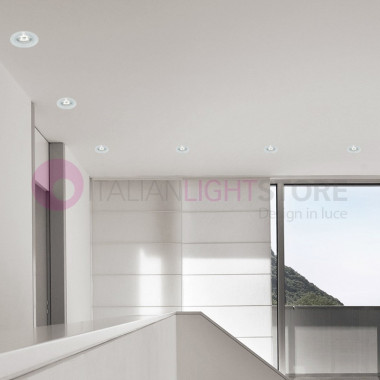 QUASAR recessed round spotlight GU10 with frosted glass