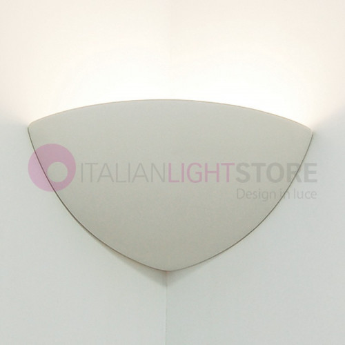 Angular Wall Light Upwasher Paintable Ceramic Plaster