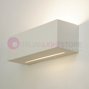 DAMASCO/25T wall lamp modern design rectangular plaster colorable