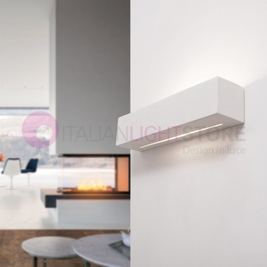 DAMASCO/40T applique lampada design moderno gesso pitturabile colorabile