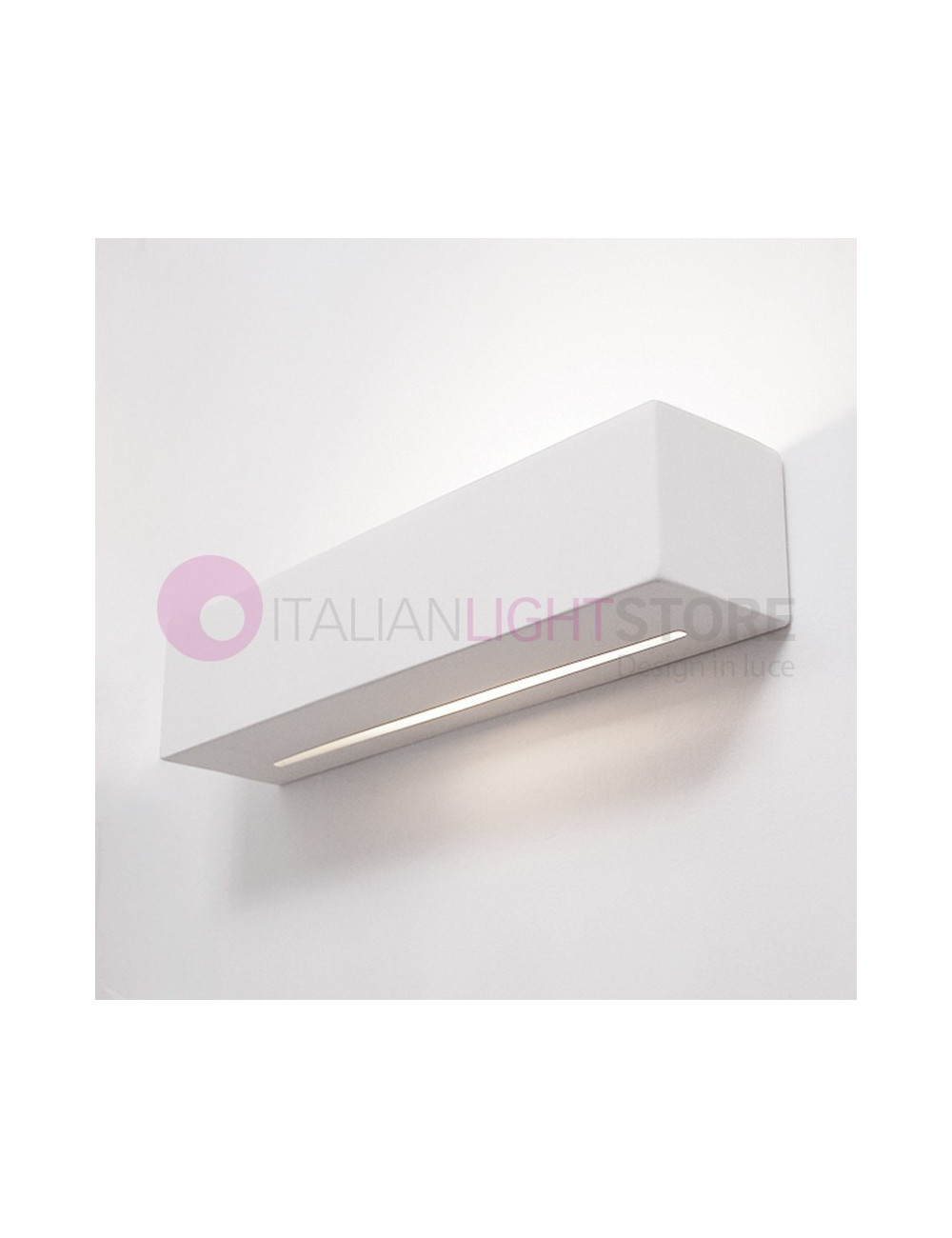 DAMASCO/40T applique lampada design moderno gesso pitturabile colorabile