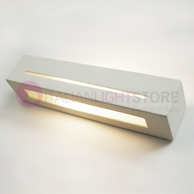 DAMASCO wall lamp rectangular tray modern design paintable plaster