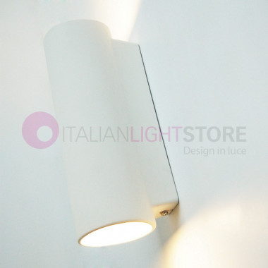 Lámpara de pared de cilindro Double Emission Spotlight Diseño moderno en yeso pintable