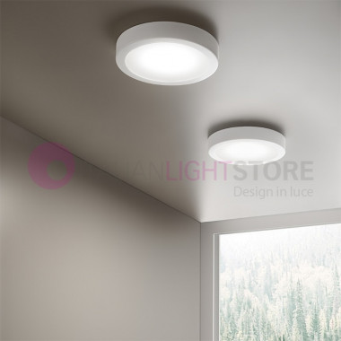 RING Modern LED Lámpara de techo blanca D.25 | Anillo Antea Luce