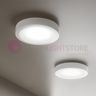 RING Plafonnier LED Moderne Blanc D.25 | Bague Antea Luce