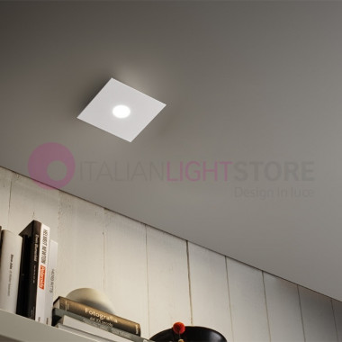 LOOP Plafoniera Lampada LED Moderna Bianco 15X15 | Loop Antea Luce