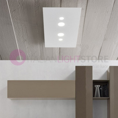 LOOP Plafoniera Lampada LED Moderna Bianco 40x20 | Loop Antea Luce