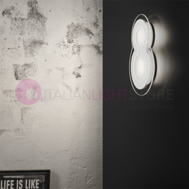 CRAZY EIGHT Plafoniera Lampada LED Moderna Vetro | Antea Luce