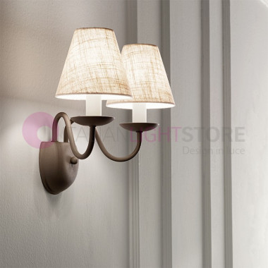 CHARME GREY Classic Wall Light 2 lights Flemish Style Rustic Country 6266TO PERENZ