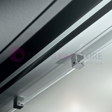 QUATRIS Modern Wand- und Deckendeckenleuchte 30X30 White Glass | Perenz 5742B