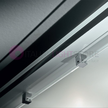 QUATRIS Plafonnier moderne plafond 50X50 verre blanc | Perenz 5746B