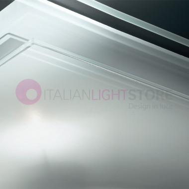 QUATRIS Modern ceiling lamp ceiling 70X40 white glass | Perenz 5747B
