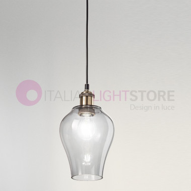 WIND - Lámpara de suspensión 5 luces en Vidrio Soplado Vintage | Perenz