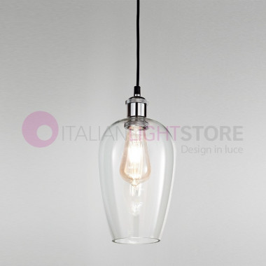 WIND Suspension Lamp 5 lights in Blown Glass Vintage | Perenz