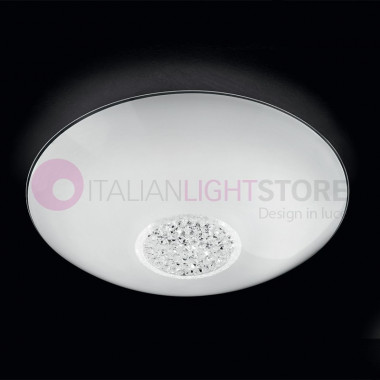 ARMONIA Round LED ceiling lamp D40 glass with | crystals Perenz