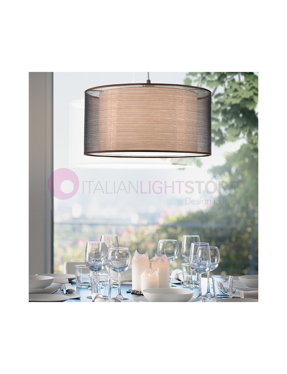 ITHACA pendant Lamp, Modern Lampshade d45 | Perenz