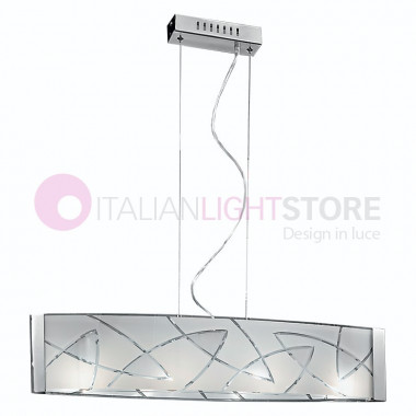 DELTA pendant Lamp Modern 72X16 Frosted Glass | Perenz