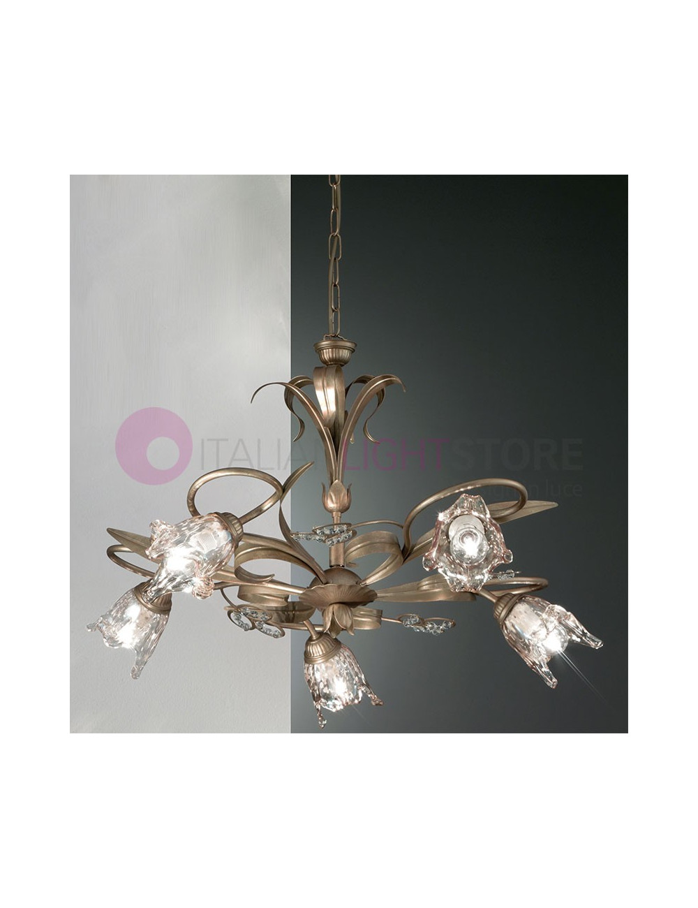 SOFIA Classic Style Rustic Chandelier 5 Lights