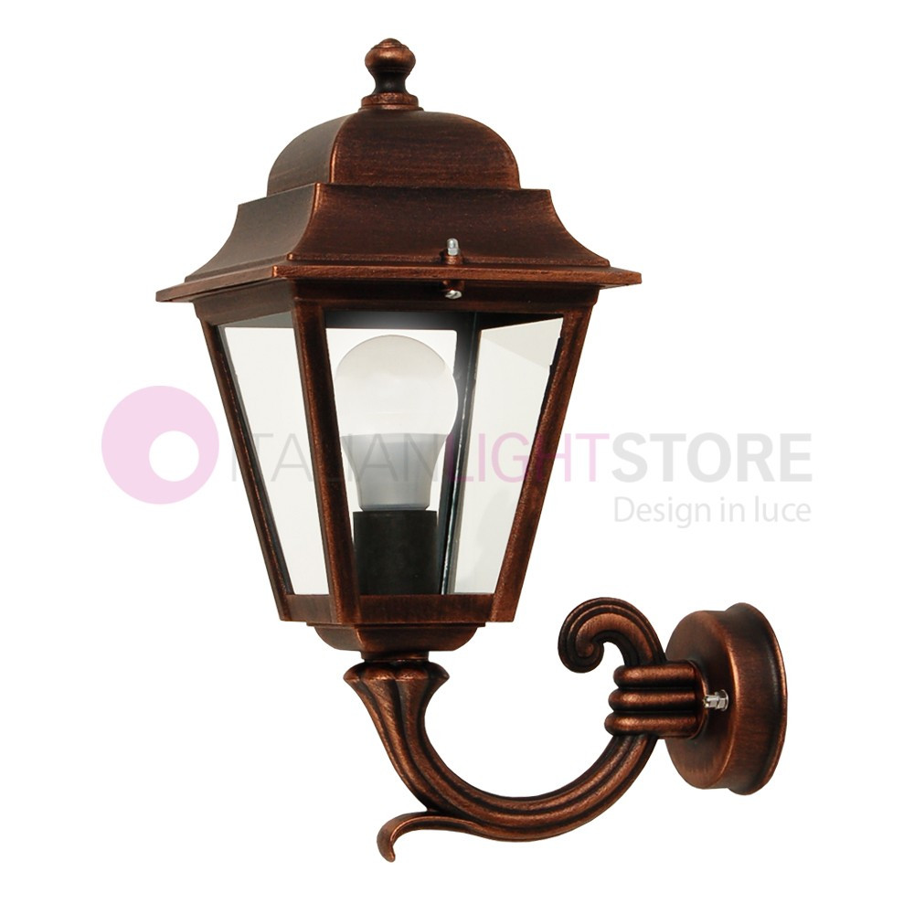 ATHENA PICCOLA Lanterne murale carrée classique pour jardin extérieur