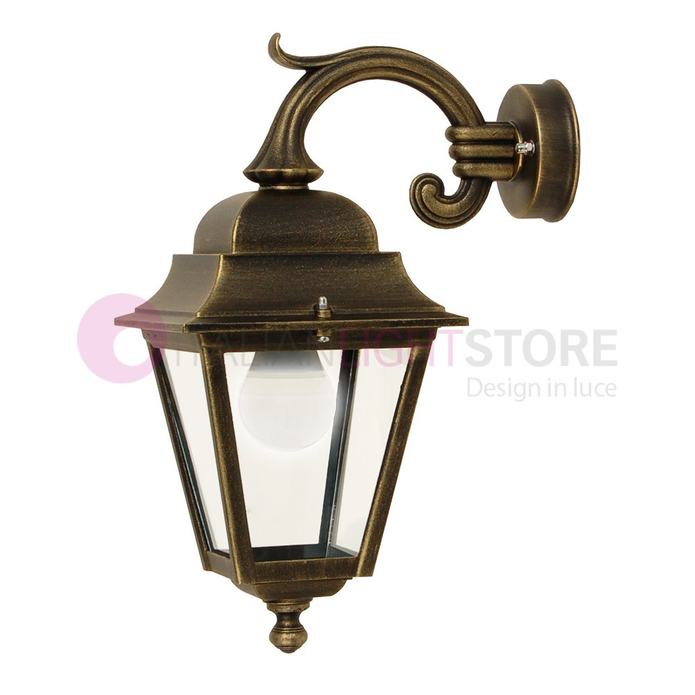 ATHENA PICCOLA Classic Square Wall Lantern for Outdoor Garden