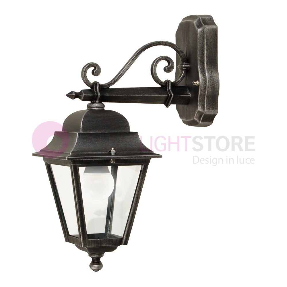 ATHENA PICCOLA Lanterne murale carrée classique pour jardin extérieur