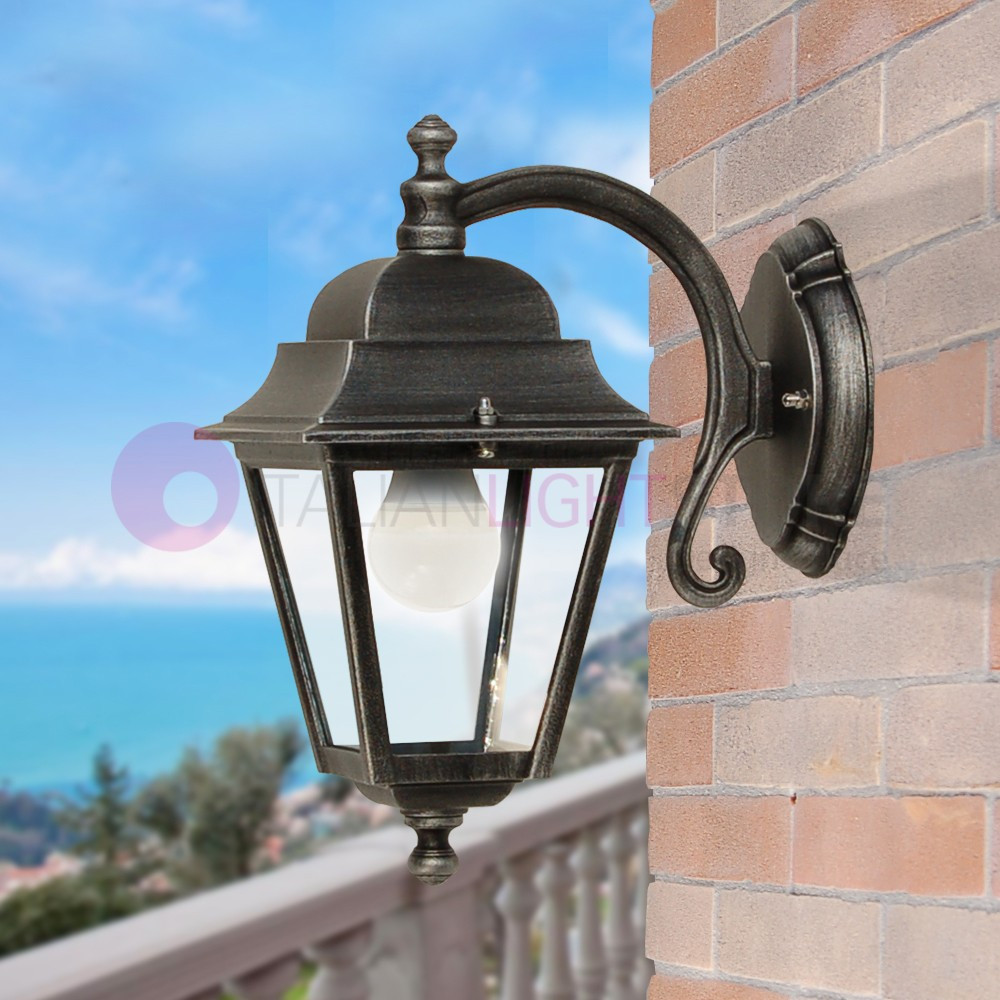 ATHENA PICCOLA Lanterne murale carrée classique pour jardin extérieur