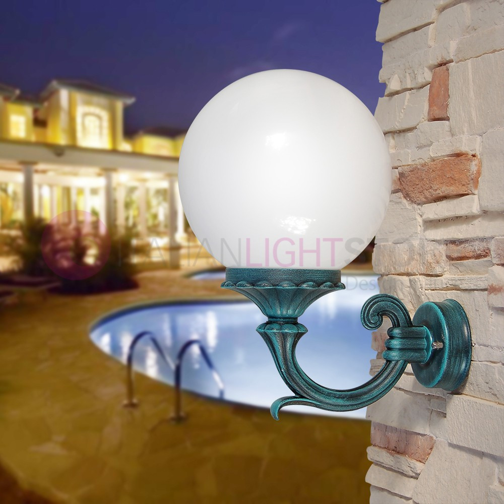 ORIONE S20 Outdoor Wall Lamp Garden Sfera Globo d.20