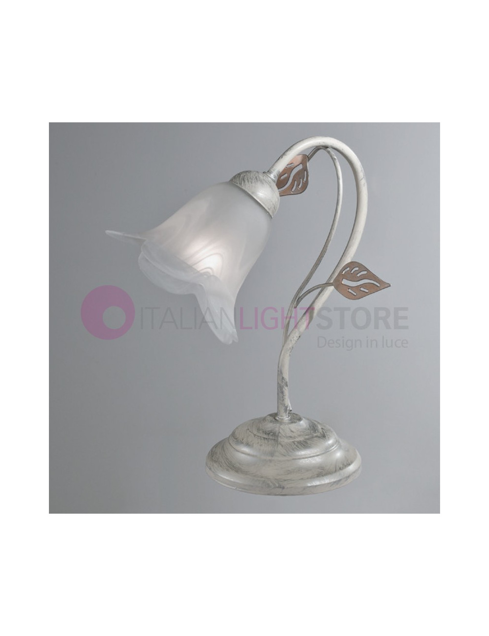 PIENZA table lamp Abat-jour Iron Rustic Floral Style