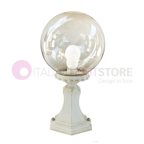 ORIONE WHITE S25 Blanc Porte Extérieure Lumière Jardin Sfera Globo d.25