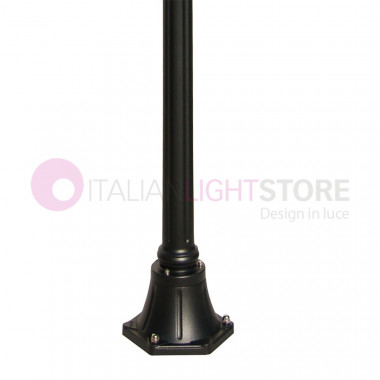 ELIO Street lamp with 1 Outdoor Light Anthracite with Enameled Plate d.30