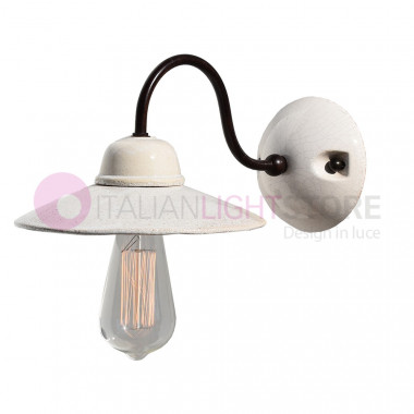 CANTINETTA Wall Lamp Ceramic and Iron Rustico Country