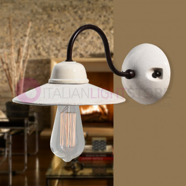 CANTINETTA Wall Lamp Ceramic and Iron Rustico Country