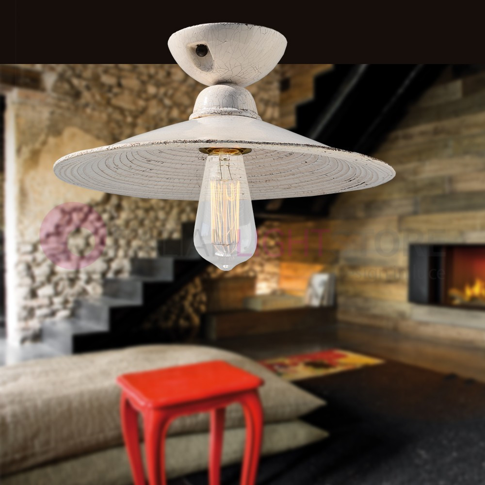 CANTINETTA Ceiling lamp in Ceramic d.34 Rustica Country