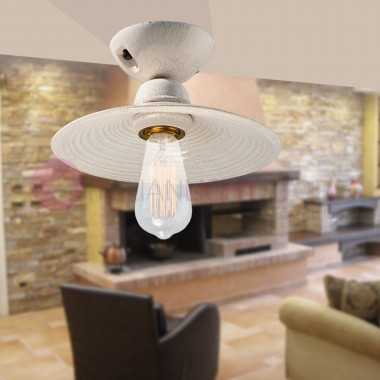 CANTINETTA Ceiling Lamp in Ceramic d.26 Rustica Country