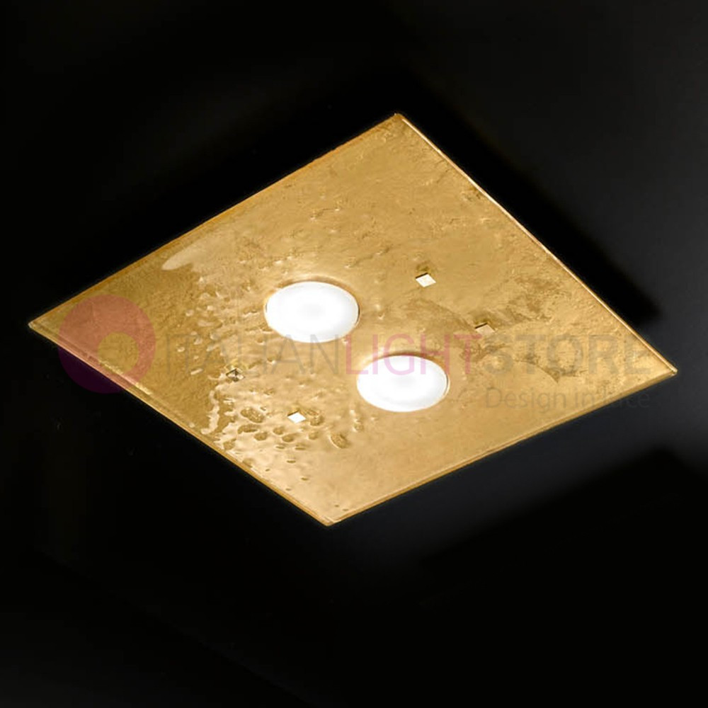 LUCIS Ceiling light Modern Murano Glass L. 40x40