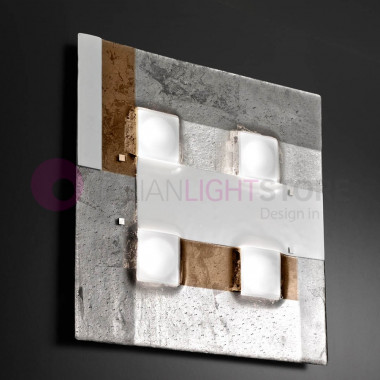 RIALTO de la luz de Techo Moderna de Cristal de Murano L. 50x50