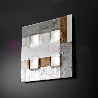 RIALTO Moderne Deckenleuchte aus Muranoglas L. 50x50