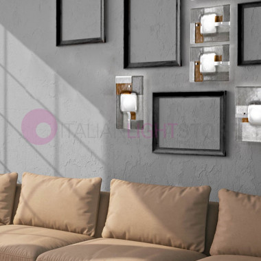 RIALTO Deckenleuchte Moderne Wandleuchte aus Muranoglas L. 30x20