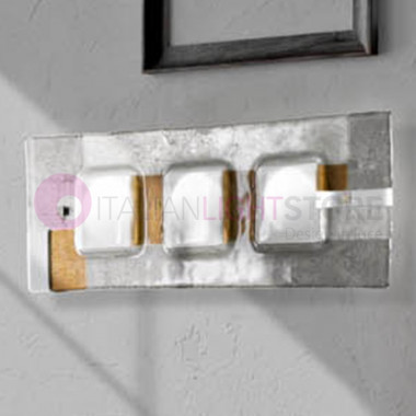 RIALTO Ceiling light Modern wall Sconce in Murano Glass L. 60x20