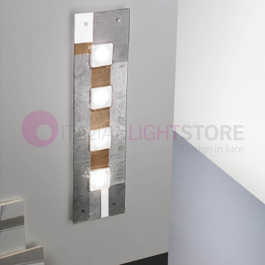 RIALTO de la luz de Techo Moderna Lámpara de pared en Cristal de Murano L. 96x25