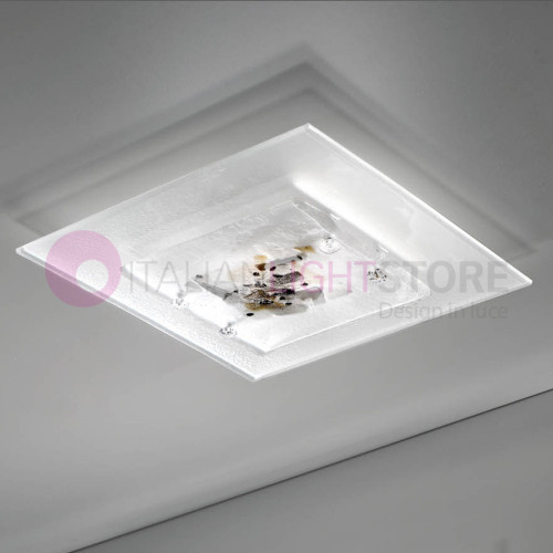 ABSTRACUS Ceiling light Modern Murano Glass L. 40x40