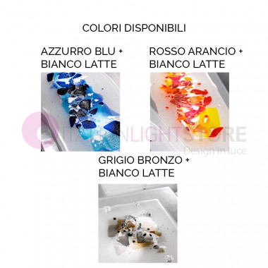 ABSTRACUS de la luz de Techo Moderna de Cristal de Murano L. 60x60