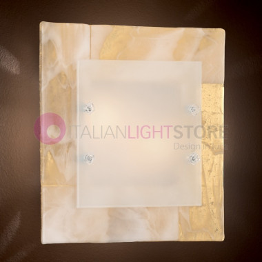 Sahara Lampe Deckenleuchte Murano-Glas 45x45 Familamp
