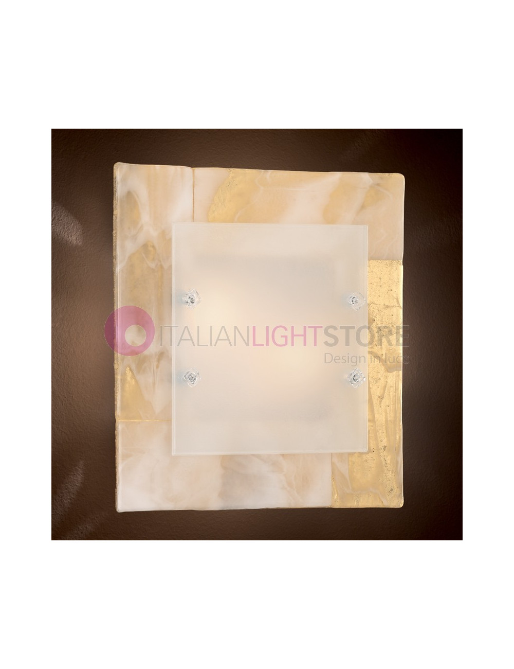 Sahara Lamp Ceiling light Murano Glass 45x45 Familamp