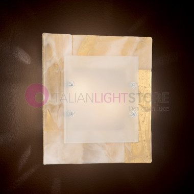SAHARA-Deckenleuchte Moderne Lampe aus Murano-Glas L. 35x35