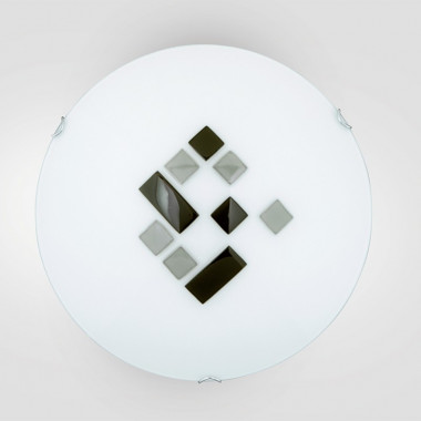 gd0079 MOSAIC Lam | Chandelier Ceiling Light 3 Sizes with Murano Glass Inserts Modern Design