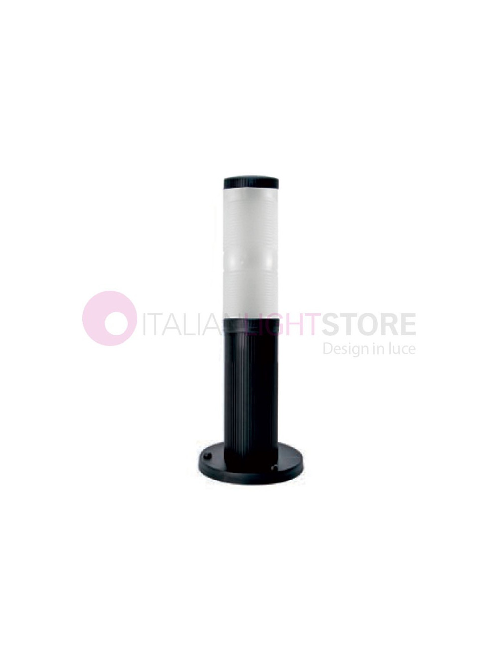 FRESNEL Bollard Farola Moderna h. 53 cm Iluminación de Jardín