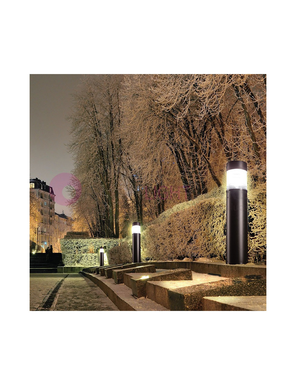 BOLLARD FLAT Bollard Farola moderna h. 78 cm Iluminación de jardín