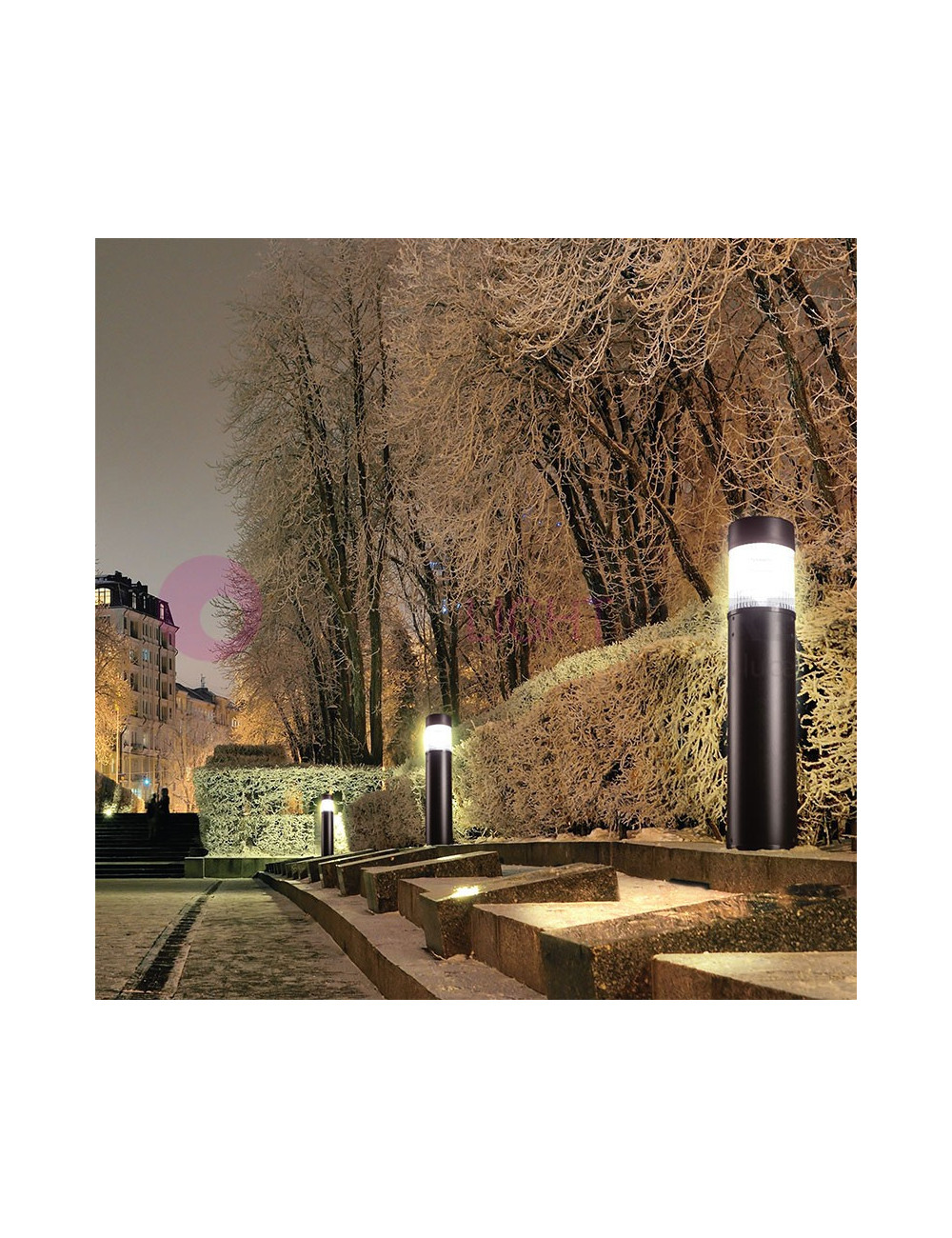 BOLLARD FLAT Bollard Modern Street Lamp h. 78 cm Garden Lighting